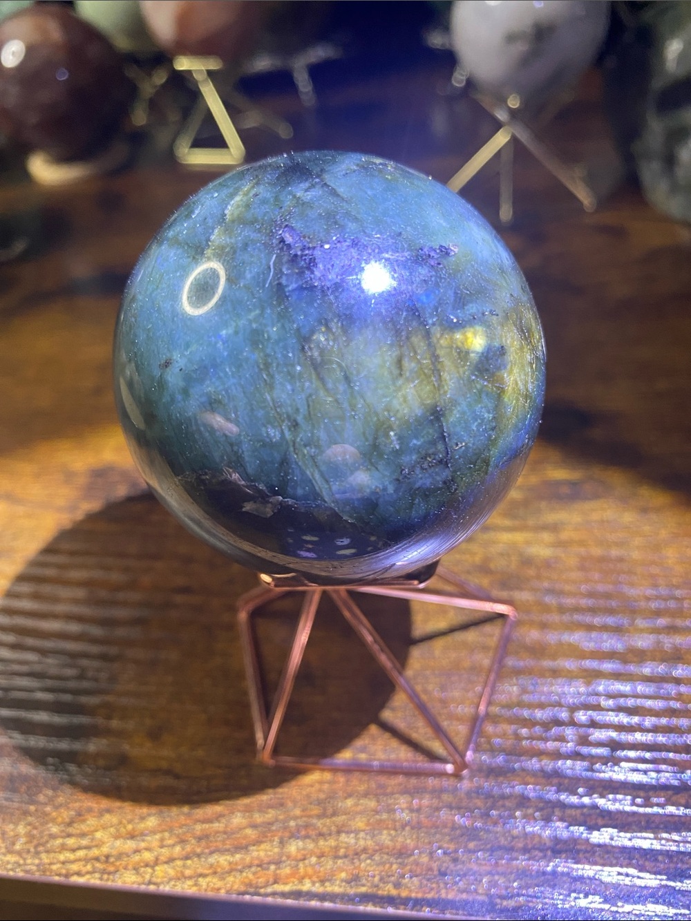 Labradorite Sphere - Picture 15 of 15